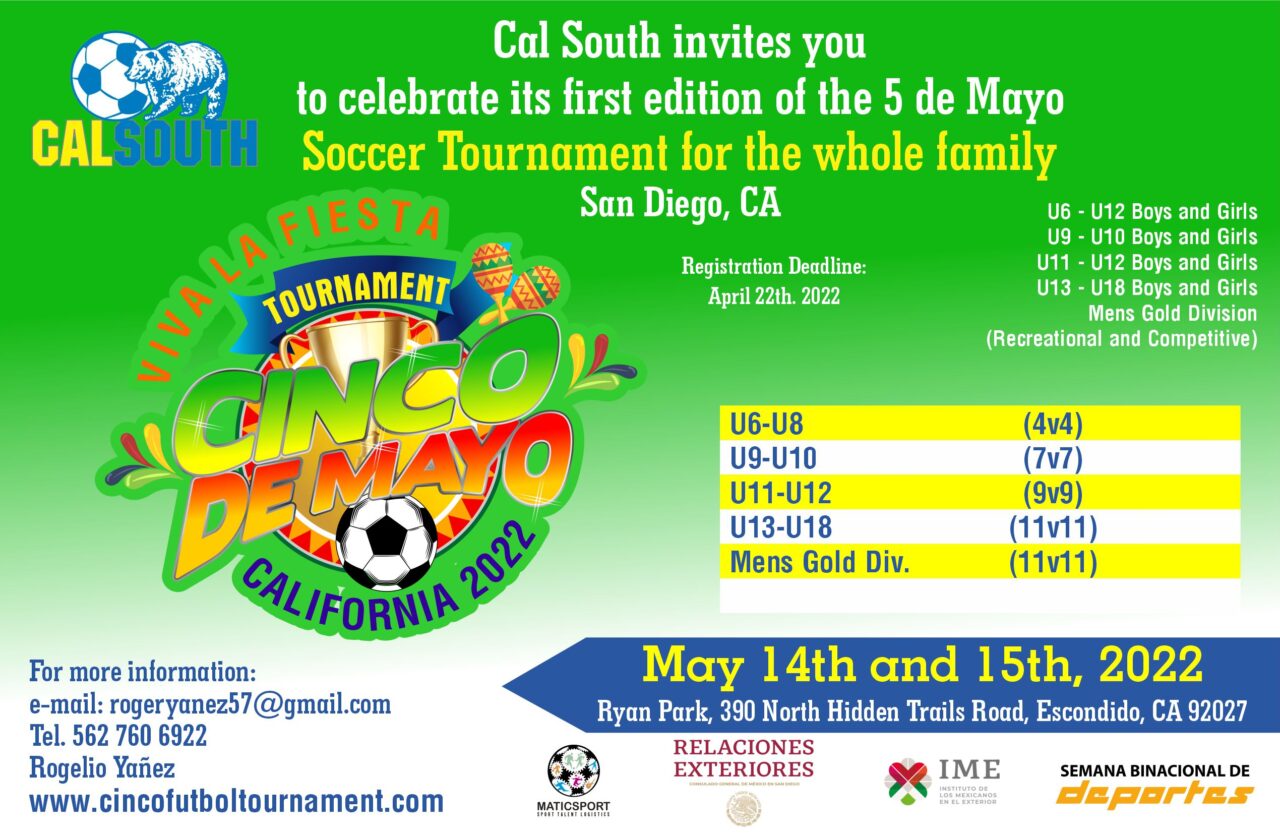 San Diego, CA Cinco De Mayo Tournaments